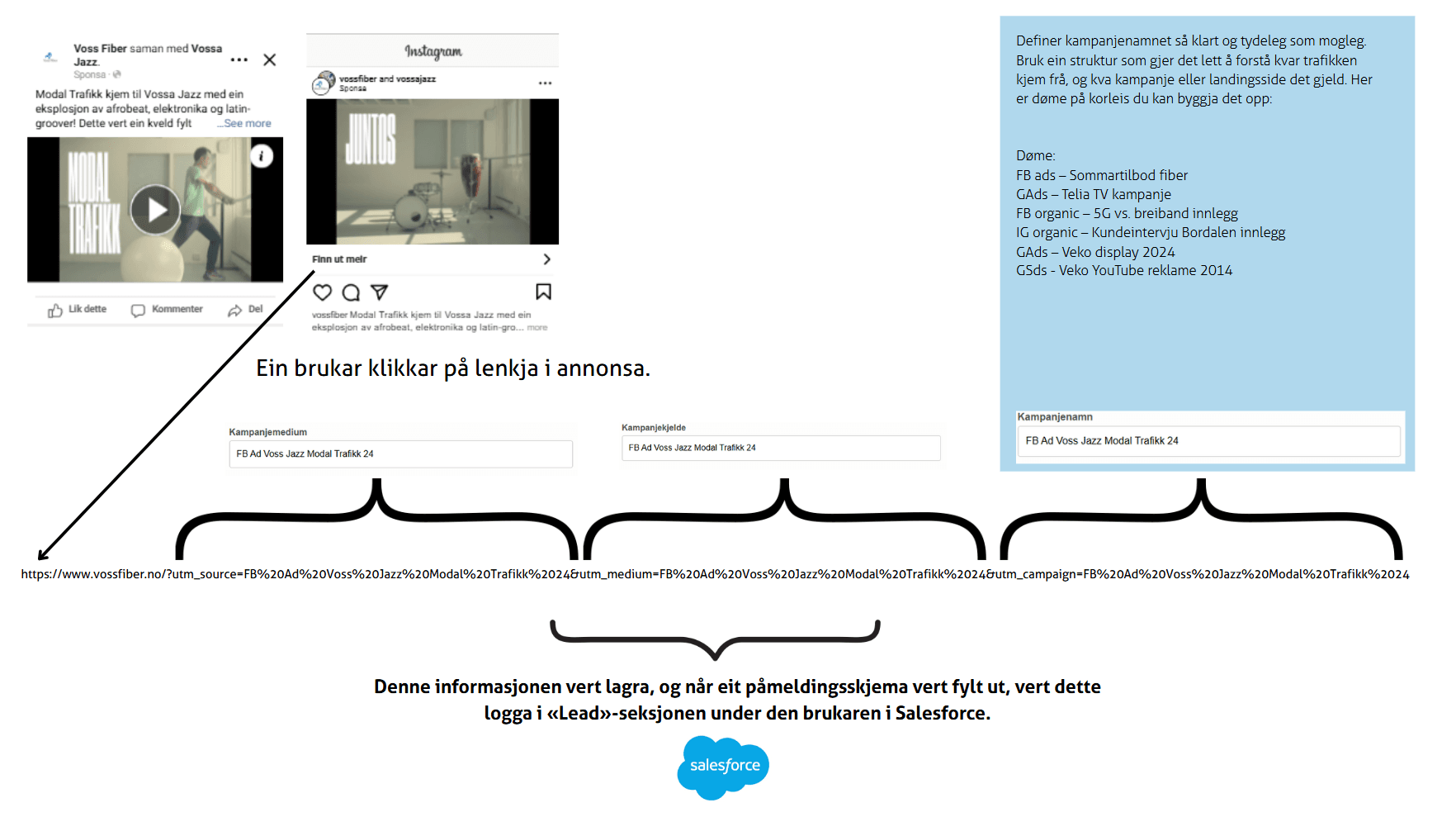 Døme på UTM-parameter i URL